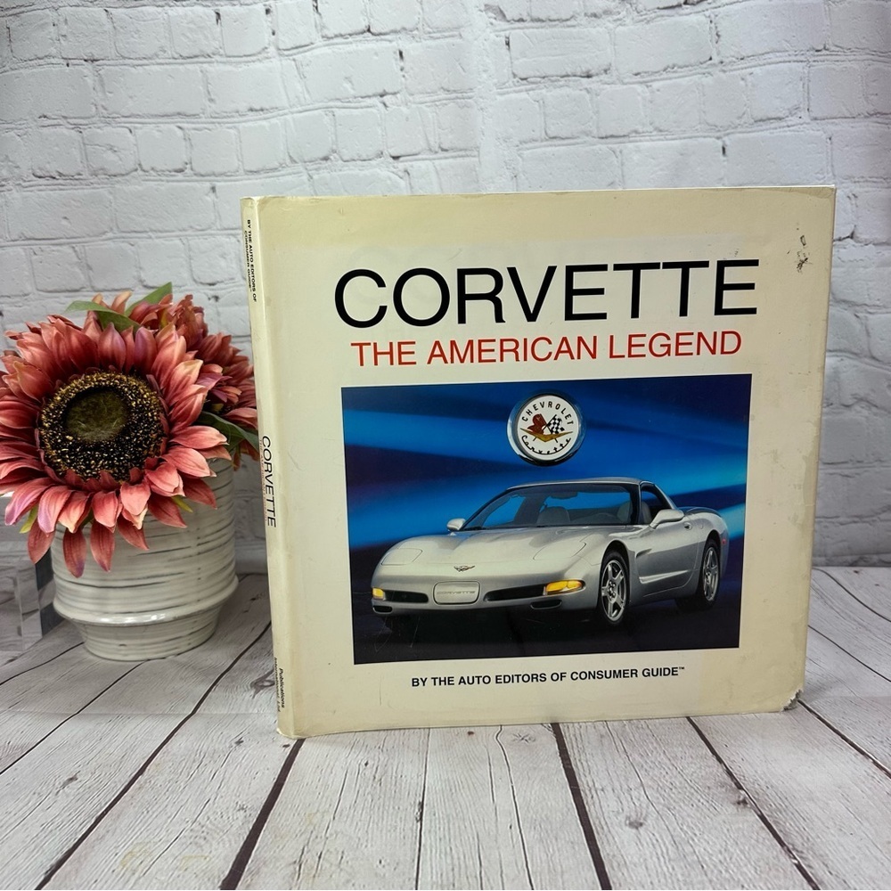 vtg 1998 Corvette The American Legend hardcover Book retro collectible